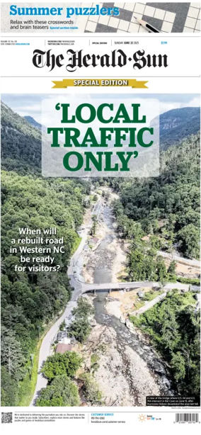 Cover of The Herald-Sun (Sunday)