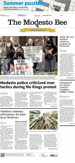 Cover of The Modesto Bee (Sunday)
