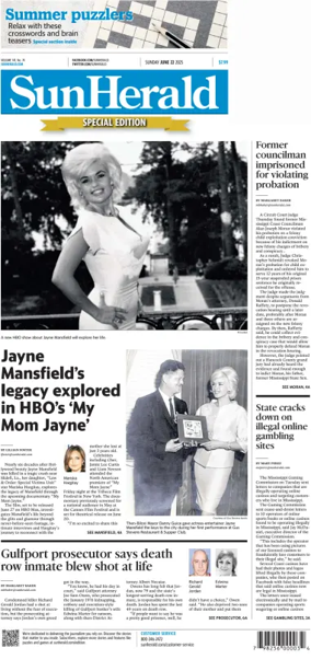 Cover of The Sun Herald (Sunday)