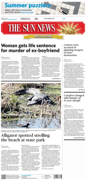 Cover of The Sun News (Sunday)