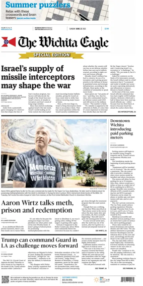 Cover of The Wichita Eagle (Sunday)