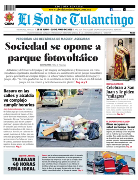 Cover of El Sol de Tulancingo