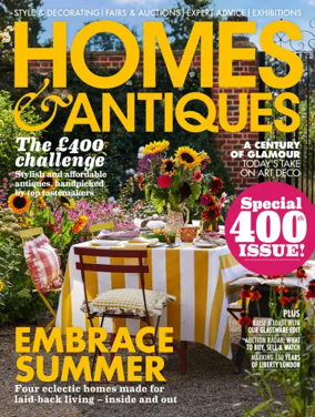 Cover of Homes and Antiques Magazine