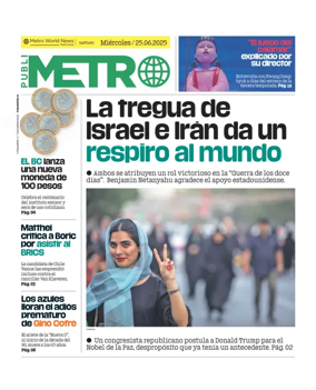 Cover of Publimetro Chile