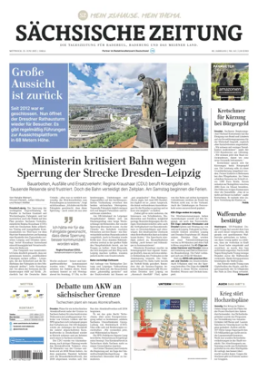 Cover of Sächsische Zeitung  (Dresdner Meißner Land)
