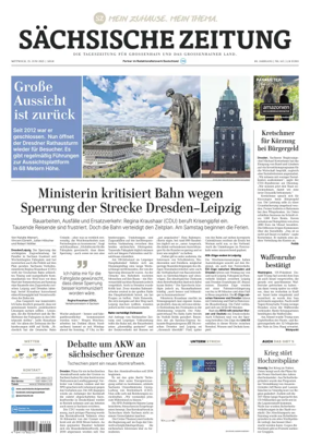 Cover of Sächsische Zeitung  (Großenhain)