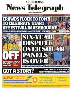 Cover of Ashbourne News Telegraph