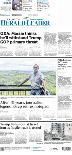 Cover of Lexington Herald-Leader