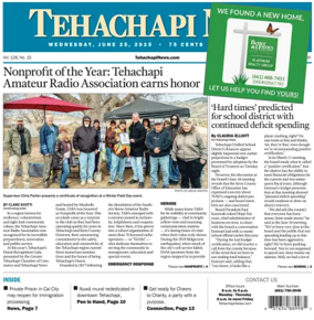 Cover of Tehachapi News