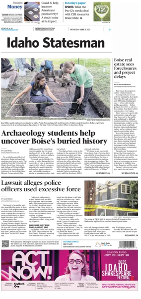Cover of The Idaho Statesman