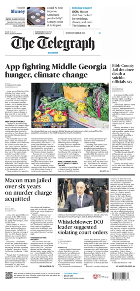 Cover of The Telegraph (Macon)