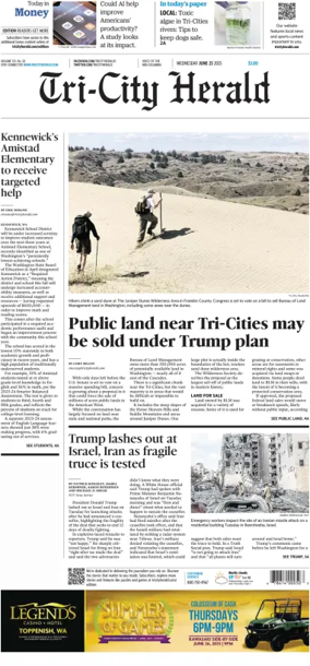Cover of Tri-City Herald