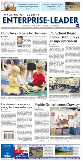 Cover of Washington County Enterprise-Leader
