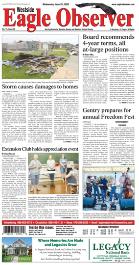 Cover of Westside Eagle-Observer