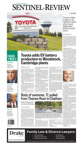 Cover of Sentinel-Review (Woodstock)