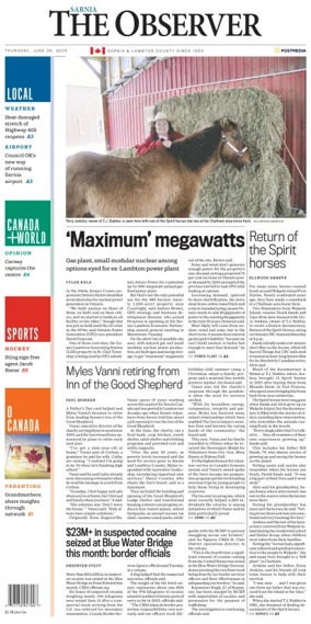 Cover of The Observer (Sarnia)