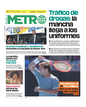 Cover of Publimetro Chile