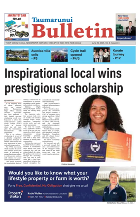 Cover of Taumarunui Bulletin