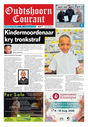 Cover of Oudtshoorn Courant