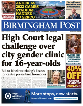 Cover of Birmingham Post