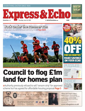 Cover of Express & Echo (City & East Devon Edition)