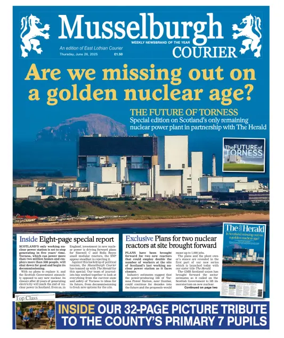 Cover of Musselburgh Courier
