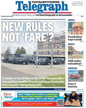 Cover of Northants Evening Telegraph