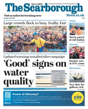 Cover of The Scarborough Evening News