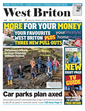 Cover of West Briton (Falmouth Penryn Helston The Lizard)