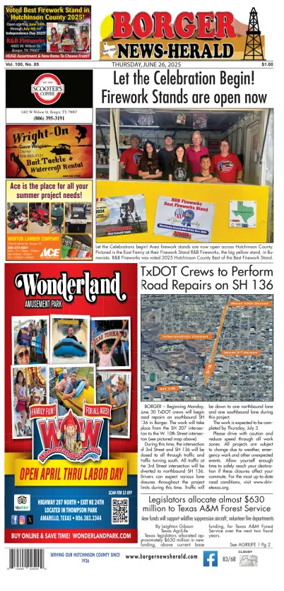 Cover of Borger News-Herald