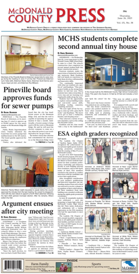 Cover of McDonald County Press