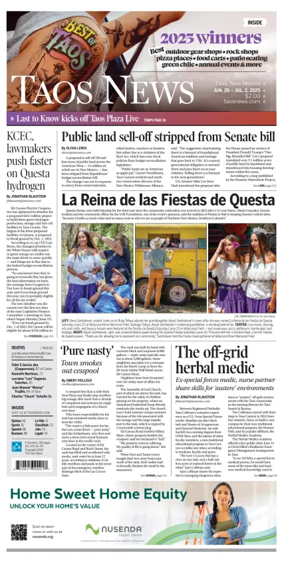 Cover of The Taos News