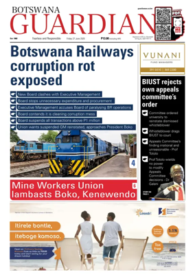 Cover of Botswana Guardian