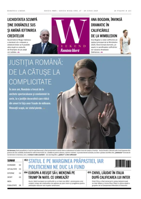Cover of Romania Libera - Friday Edition