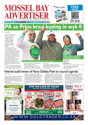 Cover of Mossel Bay Advertiser
