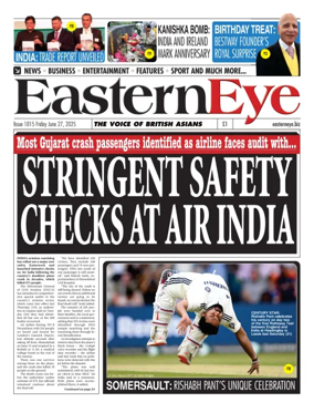 Cover of Eastern Eye (UK)