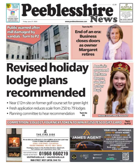 Cover of Peebleshire News