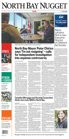 Cover of North Bay Nugget