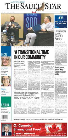 Cover of The Sault Star