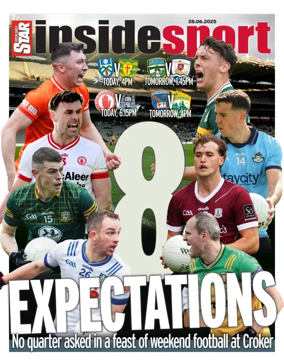 Cover of Irish Daily Star - Inside Sport