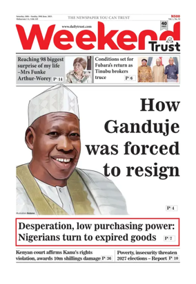 Cover of Weekly Trust