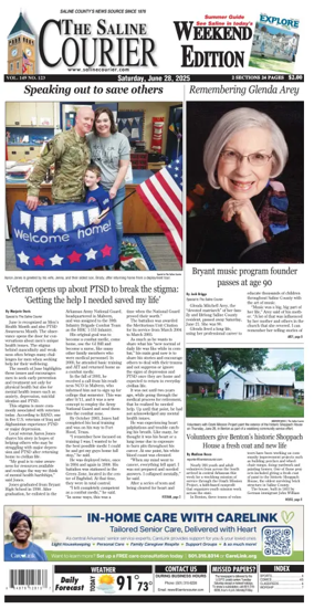 Cover of The Saline Courier Weekend