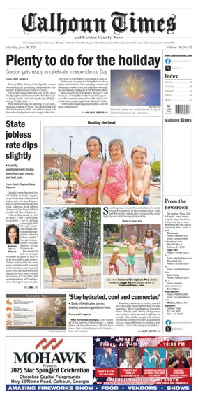 Cover of Calhoun Times