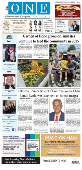 Cover of Observer News Enterprise