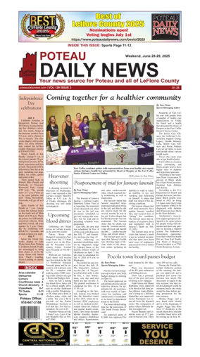 Cover of Poteau Daily News