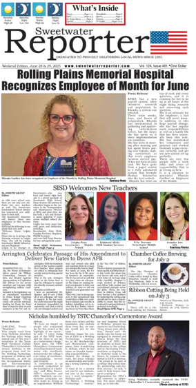 Cover of Sweetwater Reporter