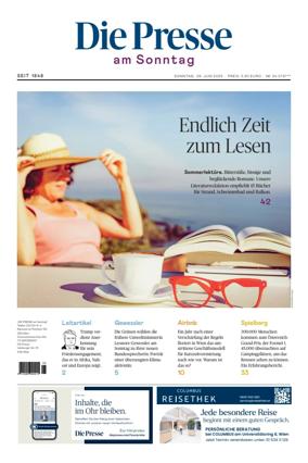Cover of Die Presse am Sonntag