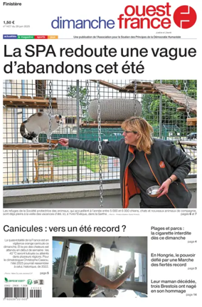 Cover of Dimanche Ouest France (Finistere)