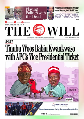 Cover of THEWILL NEWSPAPER