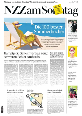 Cover of Neue Zurcher Zeitung Sunday